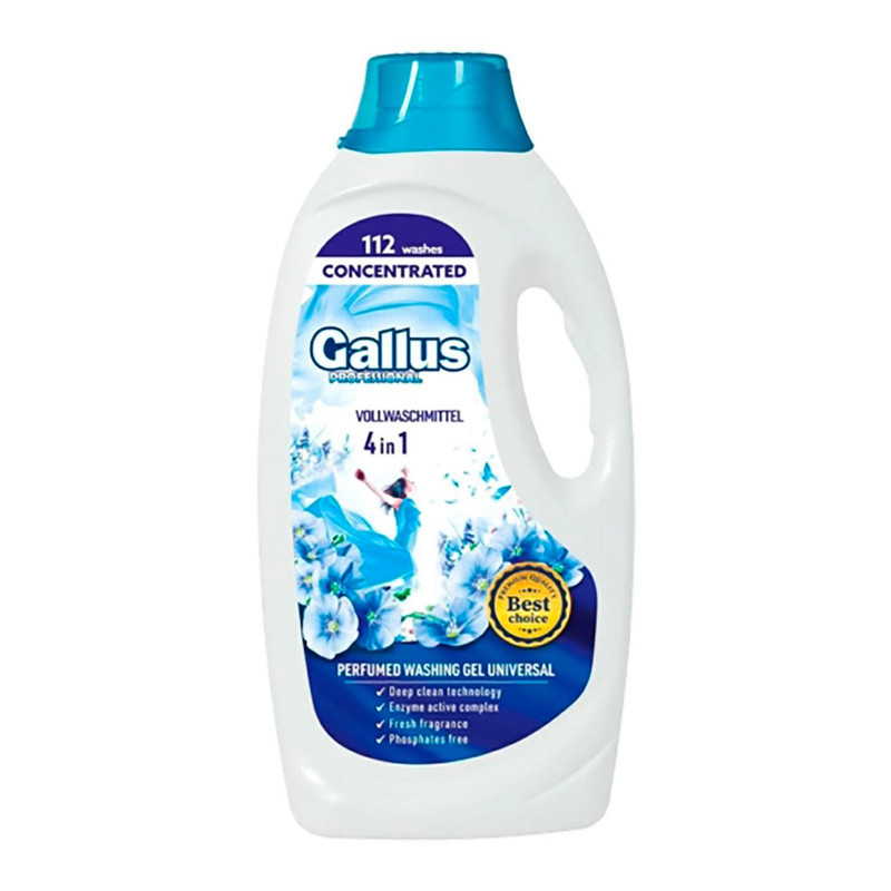 ژل ماشین لباسشویی گالوس مدل Vollwaschmittel حجم 4050 میلی لیتر