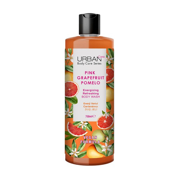 شامپو بدن اربن کر مدل body care با رایحه گریپ‌فروت مناسب برای پوست انواع پوست حجم 750 میلی‌لیتر