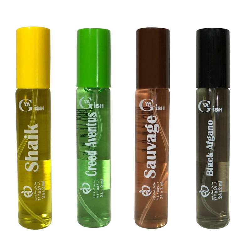 عطر جیبی مردانه یاغیش مدل CK04 حجم 24 میلی لیتر مجموعه 4 عددی