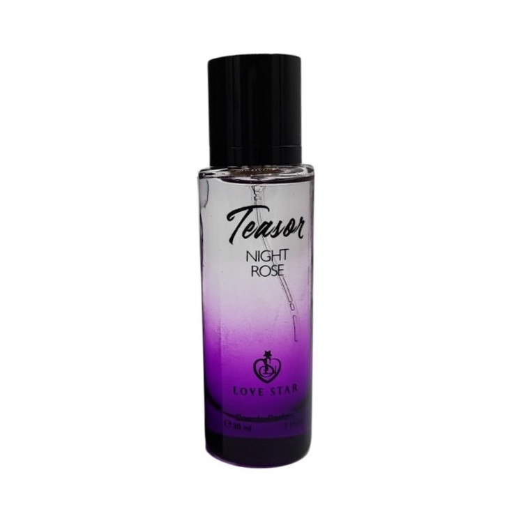 عطر جیبی لاو استار مدل بلک اوپیوم با رایحه گرم حجم 30 میلی لیتر به همراه عطر جیبی لاو استار مدل مید نایت رز با رایحه شیرین حجم 30 میلیلیتر