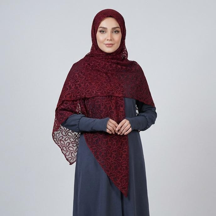 روسری زنانه مدل سه گوش دانتل