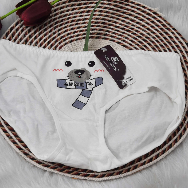 شورت زنانه مدل تمام نخی اعلا طرح عروسکی بسته 3 عددی