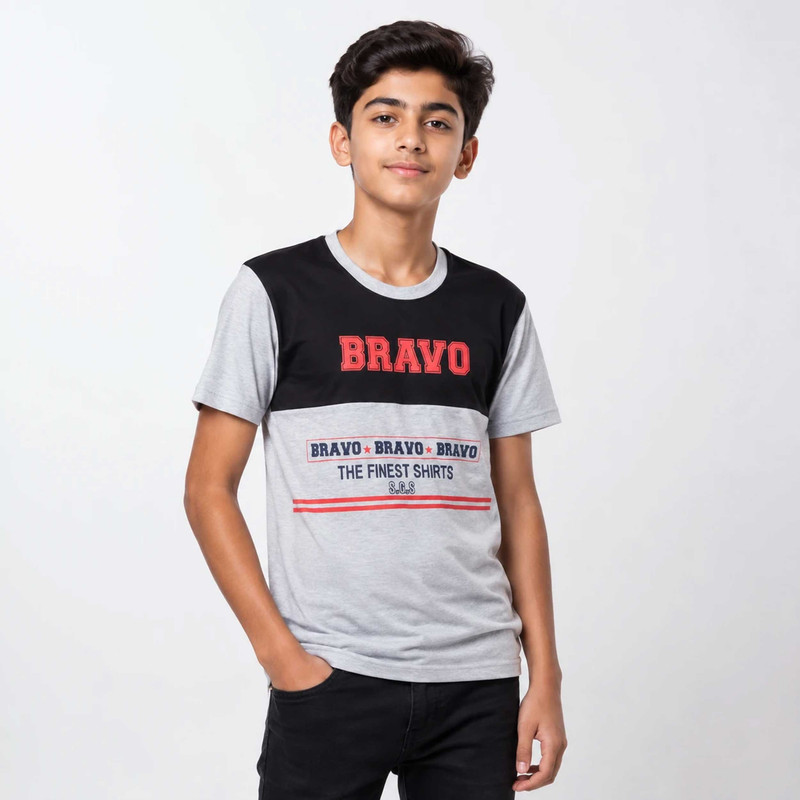 تی‌شرت آستین کوتاه پسرانه مدل BRAVO