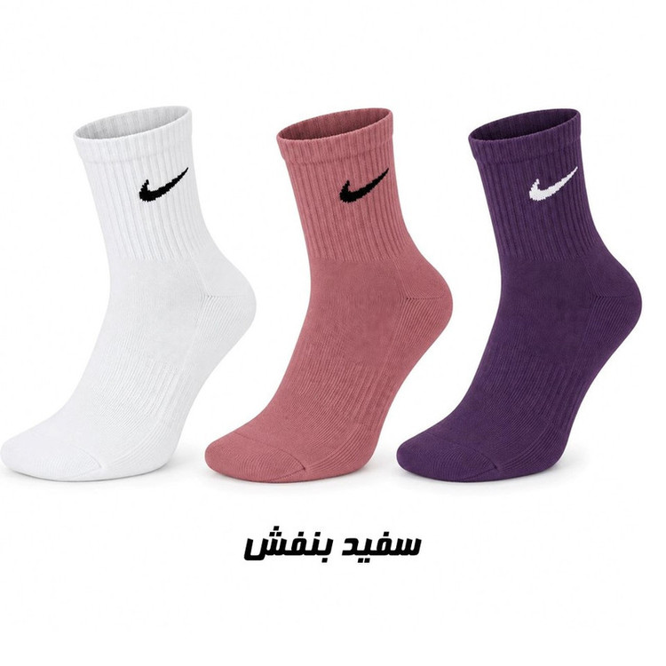 جوراب ورزشی نیم ساق زنانه مدل SM-3 مجموعه 3 عددی