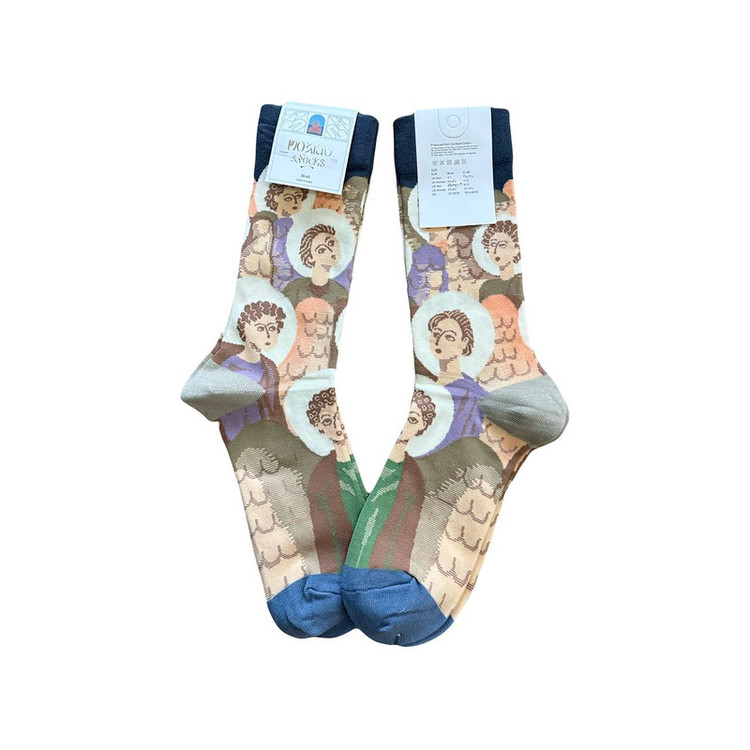 جوراب ساق بلند زنانه مدل هنری ماکسیائو طرح سران مشهور