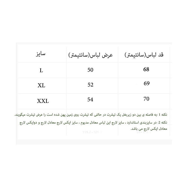 تیشرت آستین کوتاه مردانه مدل T47