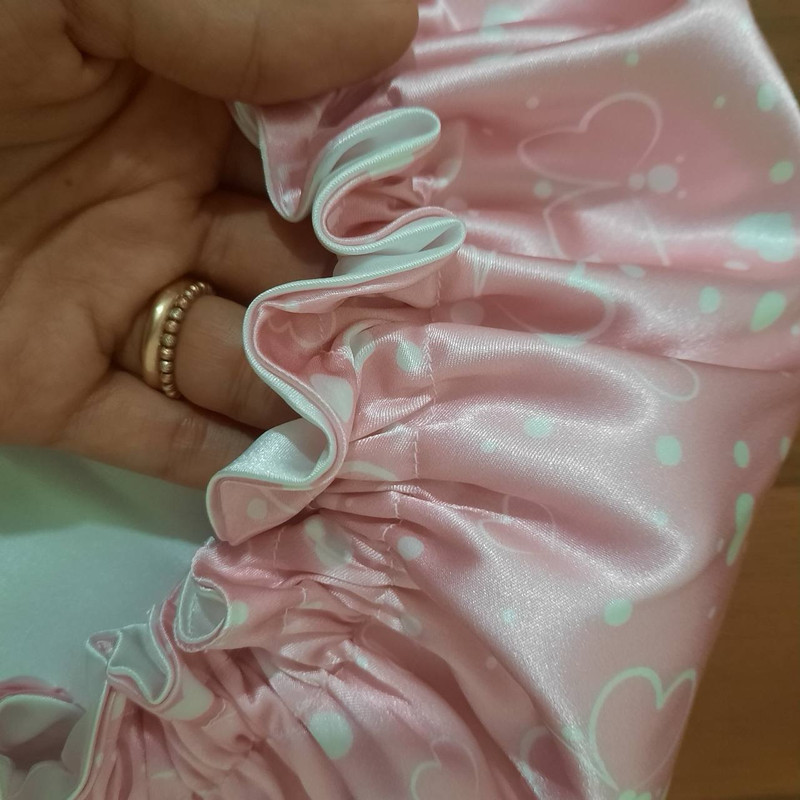 کلاه زنانه مدل ساتن ابریشم طرح شاپرک