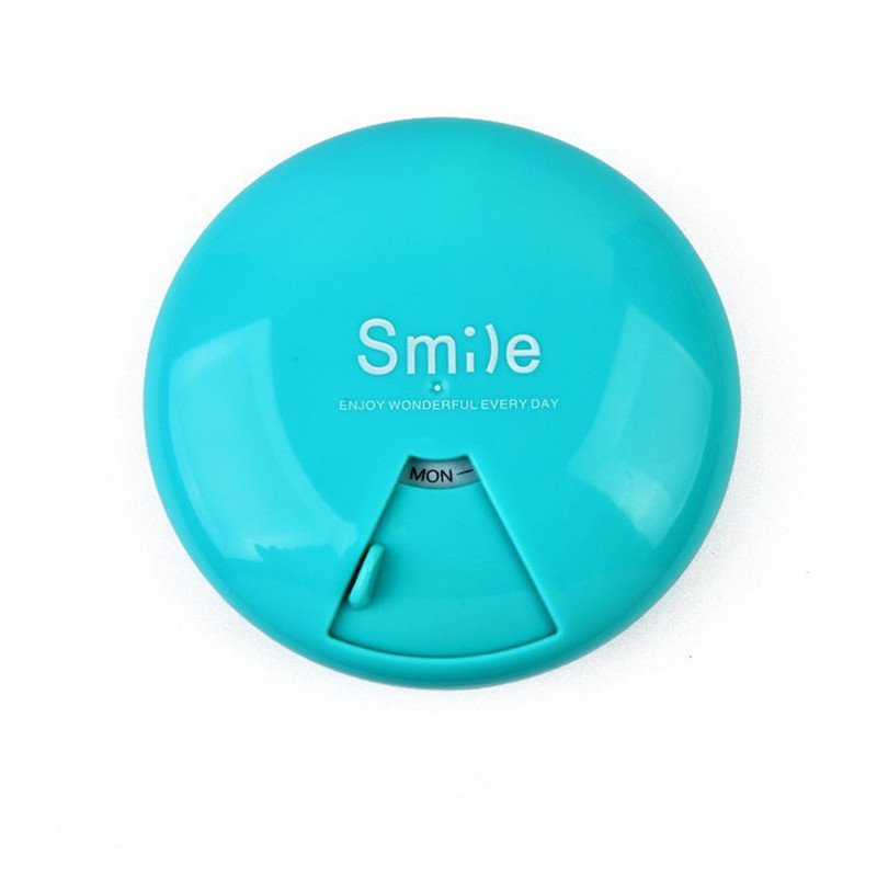 محفظه نگهداری قرص مدل هفتگی سفری طرح Smile کد 50