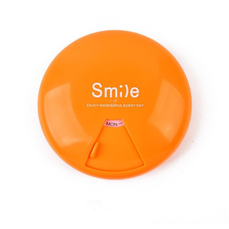 محفظه نگهداری قرص مدل هفتگی سفری طرح Smile کد 50