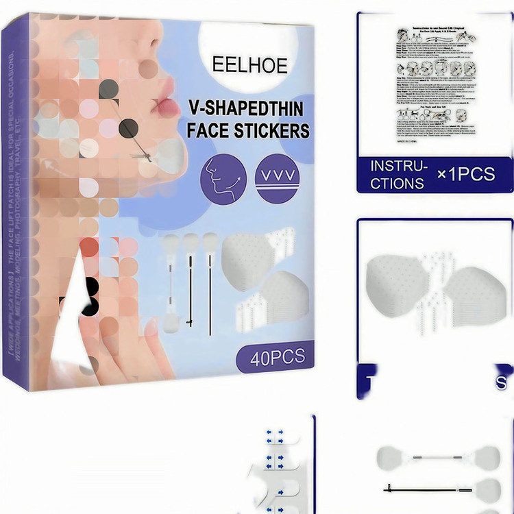 چسب لیفت صورت ایلهو مدل V-THIN بسته 40 عددی