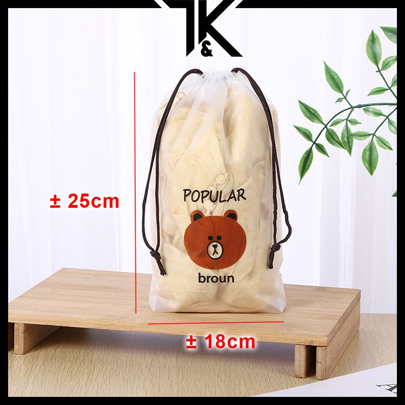 کیف لباس زیر زنانه طرح خرسی کد broun-25