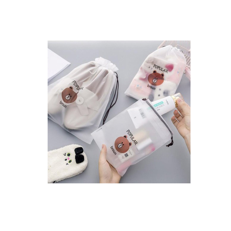 کیف لباس زیر زنانه طرح خرسی کد broun-25