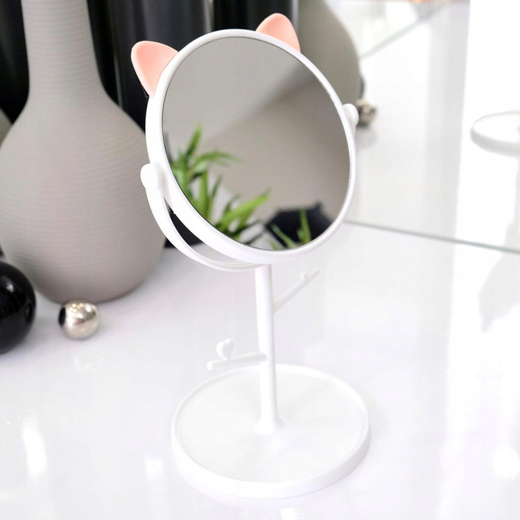 آینه آرایشی رومیزی مدل Ear cat کد 51