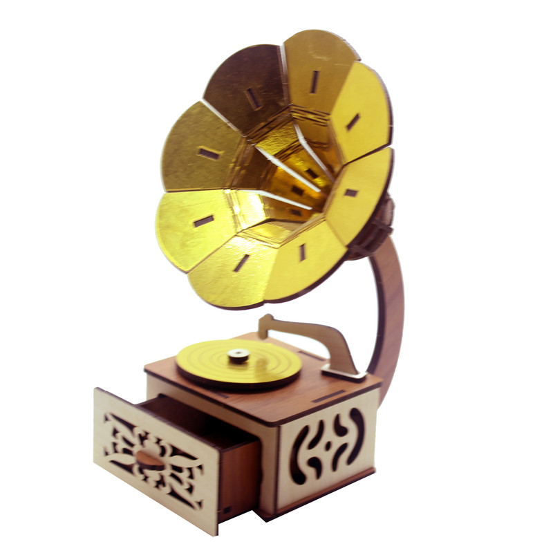 ماکت دکوری مدل گرامافون کد GOLD100