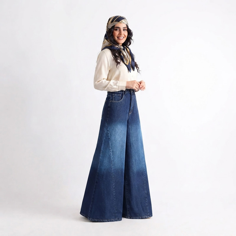 شلوار جین شافل زنانه مدل 276.1
