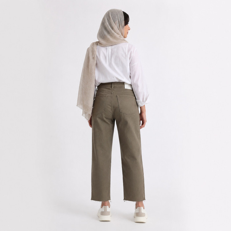 شلوار جین واید استریت زنانه مدل 258