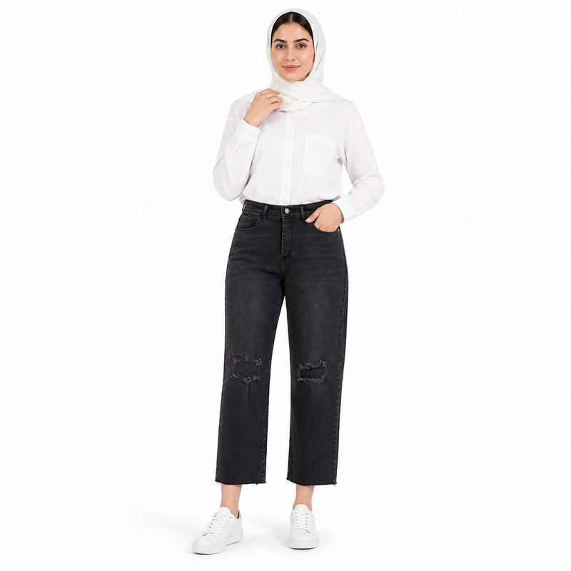 شلوار جین واید استریت زنانه مدل13351
