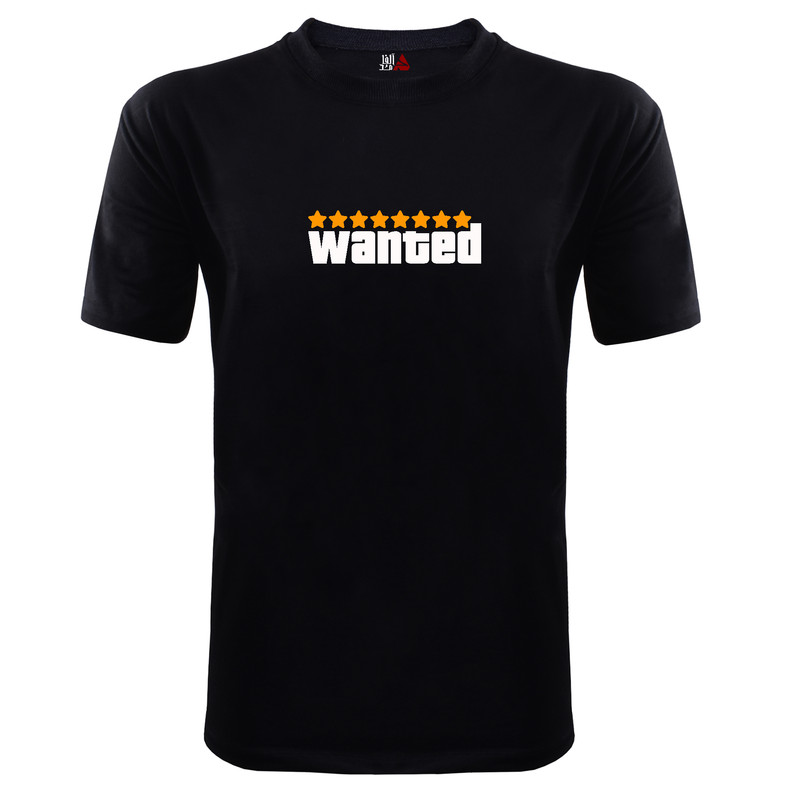 تی شرت آستین کوتاه مردانه مدل Wanted کد b038