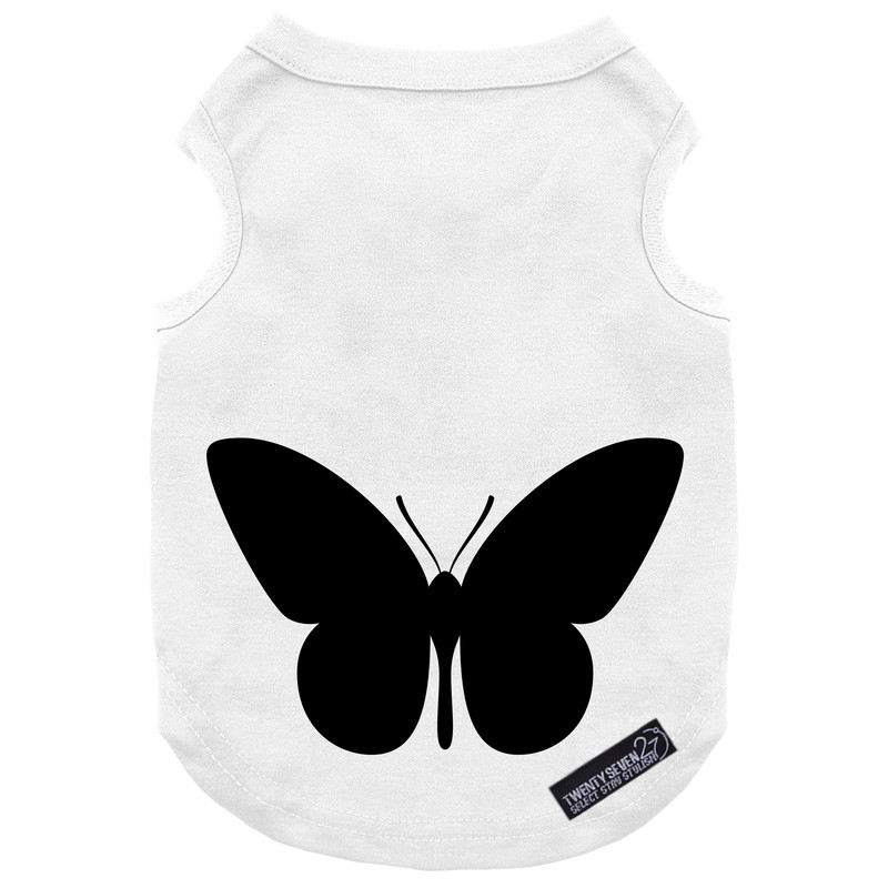 لباس سگ و گربه 27 طرح Moth Black Butterfly کد MH1517 سایز XL