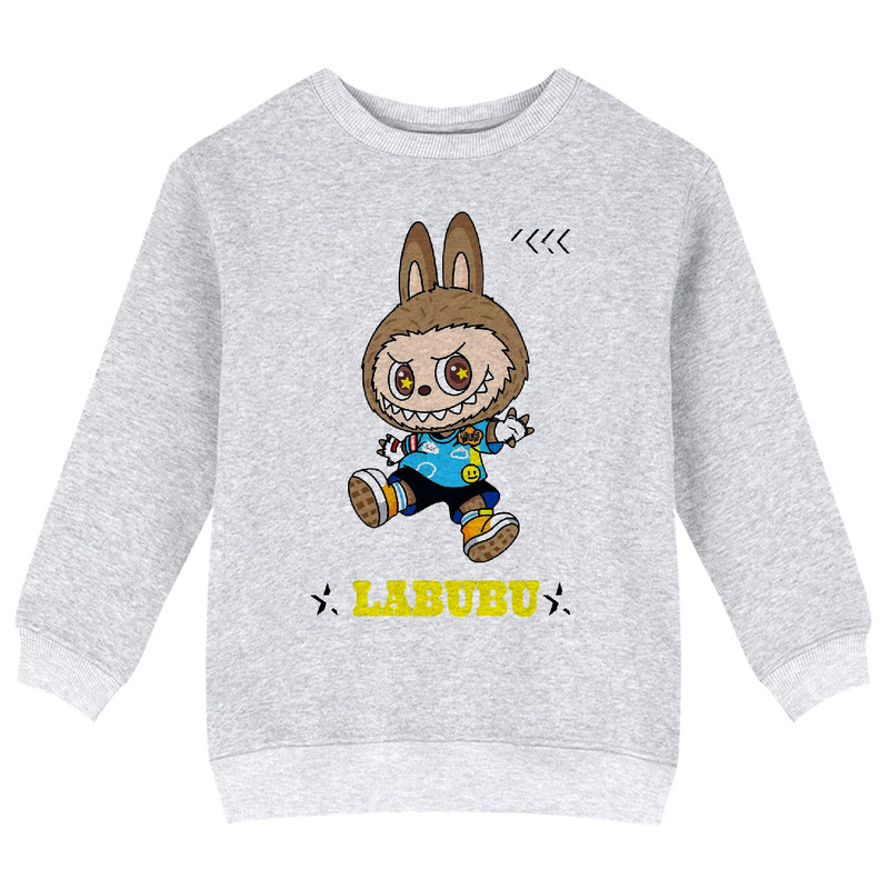 سویشرت دخترانه مدل X22 طرح LABUBU
