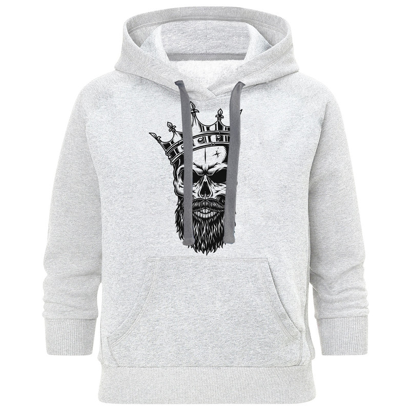 هودی مردانه طرح skulll king کد M40