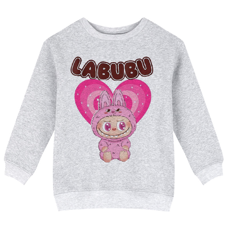 سویشرت دخترانه مدل X37 طرح LABUBU