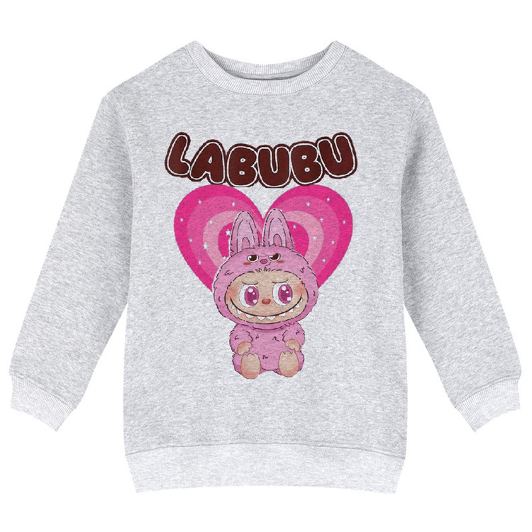 سویشرت دخترانه مدل X37 طرح LABUBU