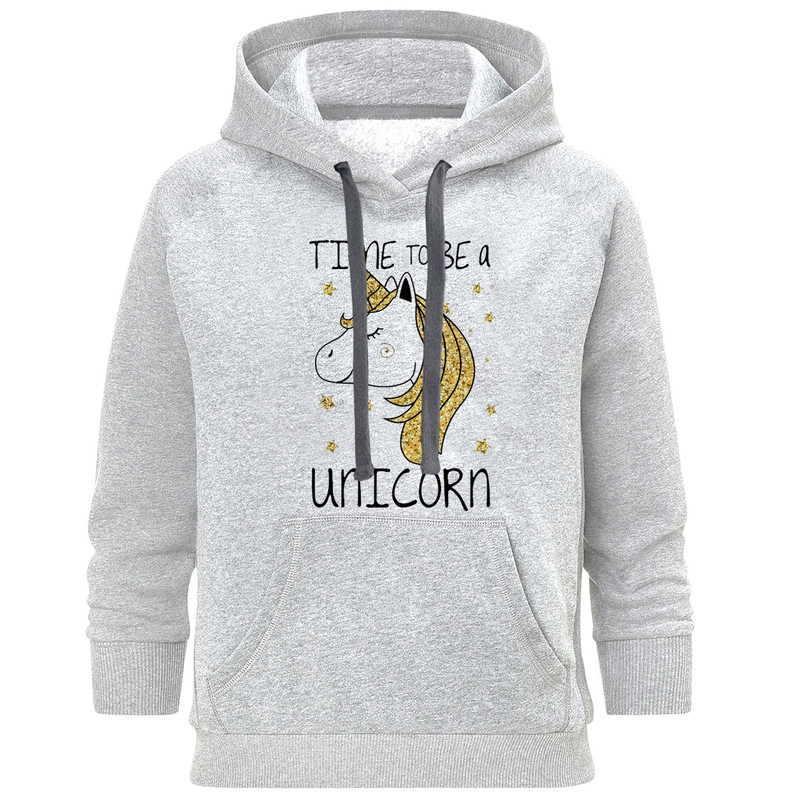 هودی زنانه طرح unicorn کد B215
