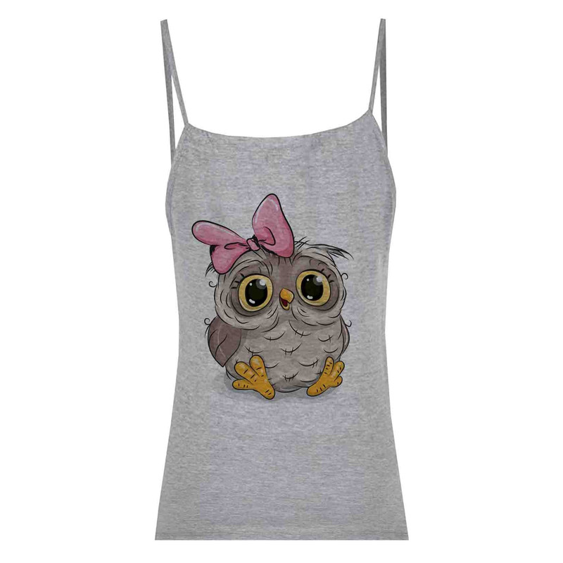 تاپ زنانه طرح جغد کد SM26