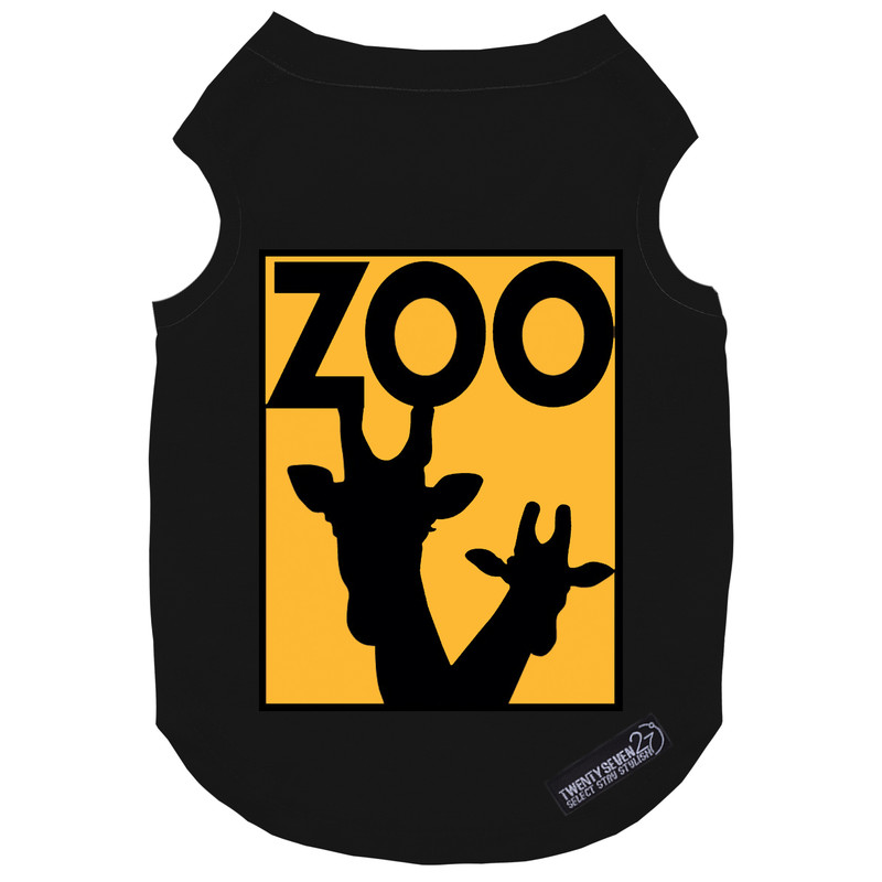 لباس سگ و گربه 27 طرح Zoo Yellow کد MH1599 سایز XL