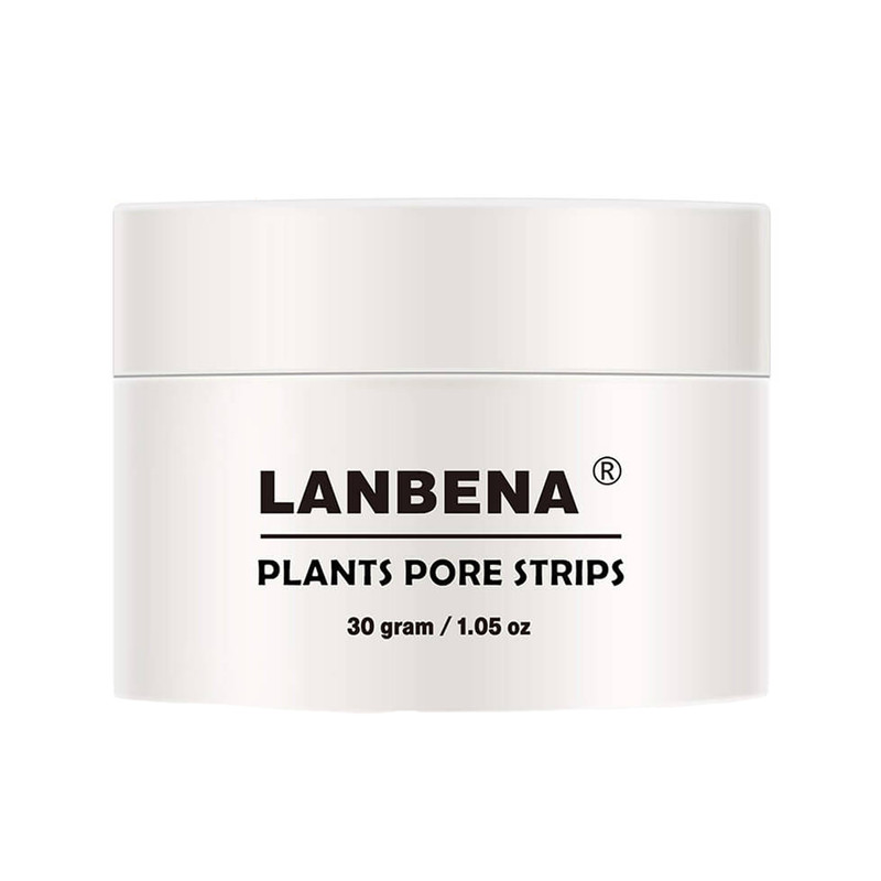 ماسک پاک کننده بینی کرمی لنبنا مدل PLANTS وزن 30 گرم بسته 60 عددی کوچککننده منافذ، رفع جوش سرسیاه، ضد حساسیت و مناسب استفاده روزانه