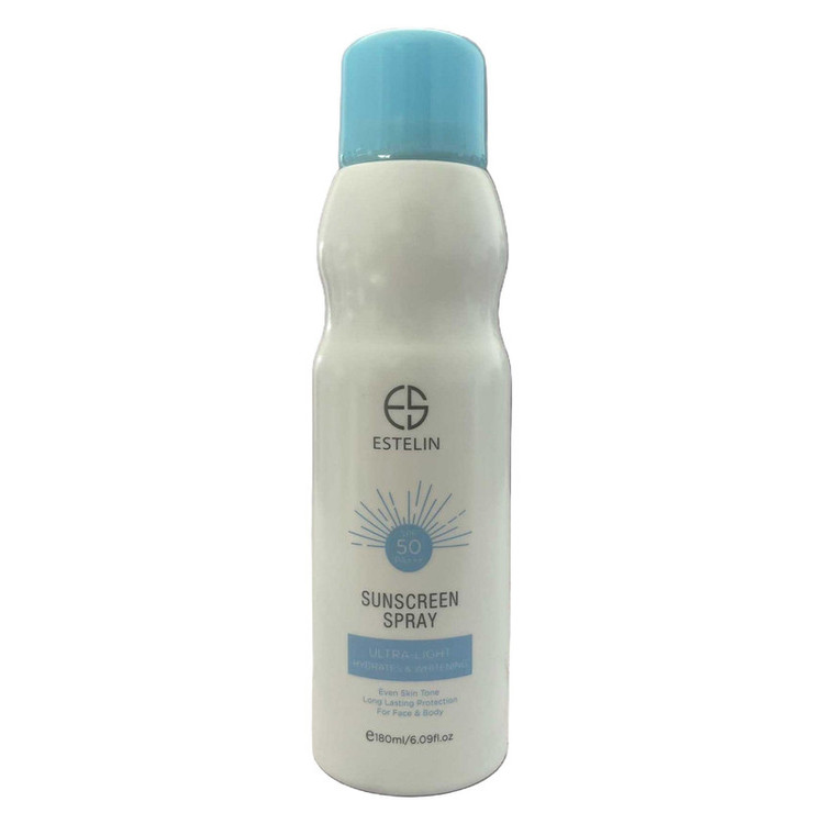 اسپری ضد آفتاب بی رنگ استیلن SPF50 مدل ULTRA محافظ UVA UVB مناسب برای انواع پوست حجم 180 میلیلیتر