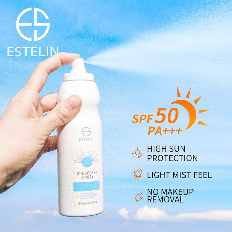 اسپری ضد آفتاب بی رنگ استیلن SPF50 مدل ULTRA محافظ UVA UVB مناسب برای انواع پوست حجم 180 میلیلیتر