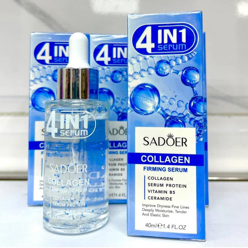 سرم ضد چروک پوست سادور مدل Collagene 4 in 1 مناسب برای انواع پوست حجم 40 میلی لیتر