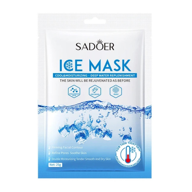 ماسک صورت سادور مدل Ice Collagen مناسب انواع پوست حجم 25 میلی لیتر