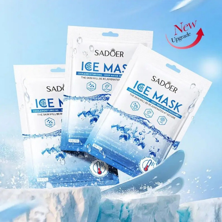 ماسک صورت سادور مدل Ice Collagen مناسب انواع پوست حجم 25 میلی لیتر
