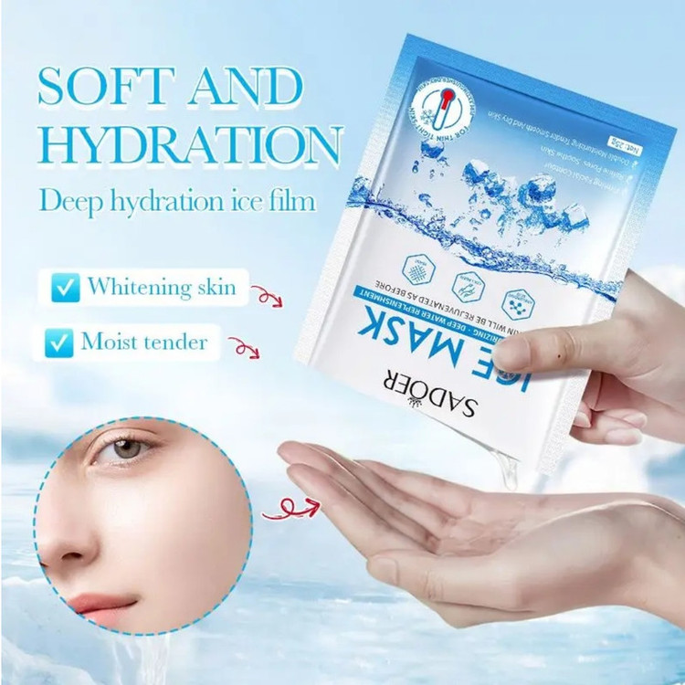 ماسک صورت سادور مدل Ice Collagen مناسب انواع پوست حجم 25 میلی لیتر
