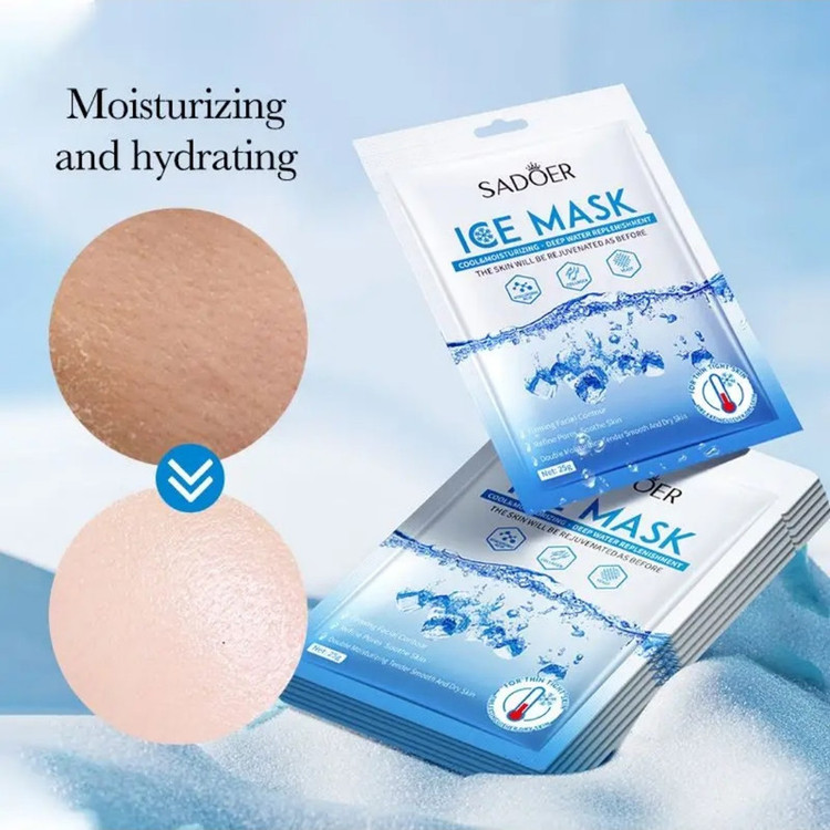 ماسک صورت سادور مدل Ice Collagen مناسب انواع پوست حجم 25 میلی لیتر