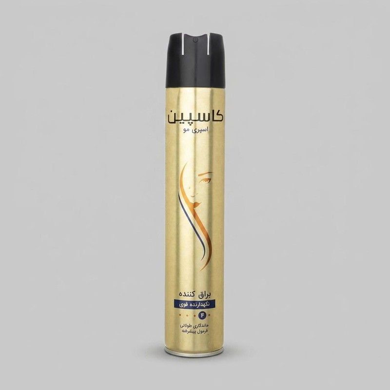 اسپری مو کاسپین مدل Hair Spray Gloss 02 حجم 500 میلی لیتر