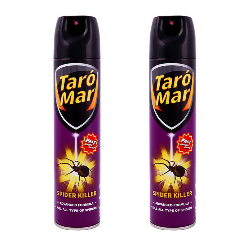 حشره کش تار و مار مدل New-spider-killer حجم 400 میلی لیتر مجموعه 2 عددی