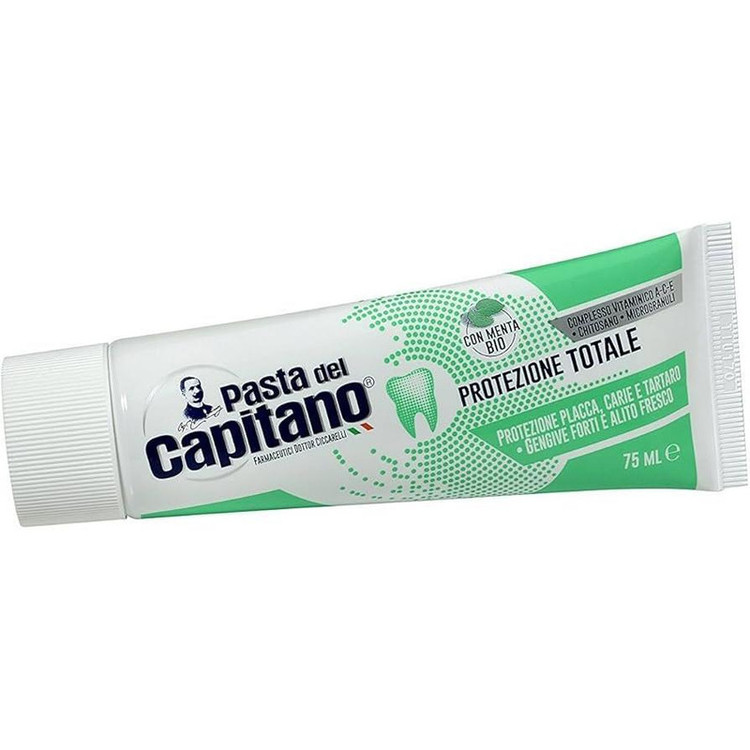 خمیر دندان پاستا دل کاپیتانو مدل Total Protection حجم 75 میلی لیتر مجموعه 10 عددی
