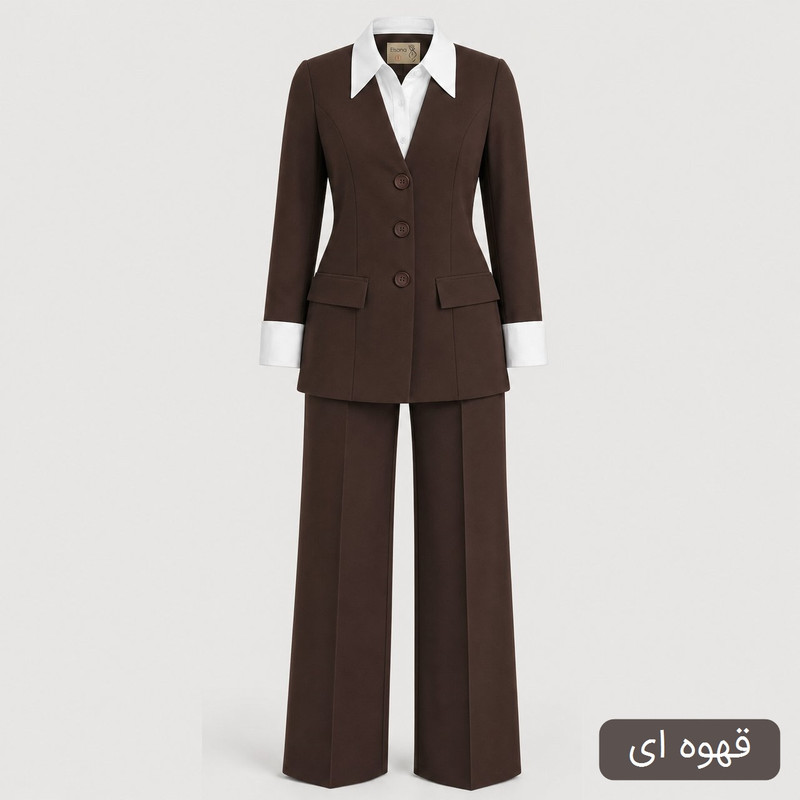 کت و شلوار زنانه مدل نگارشید کد 2605
