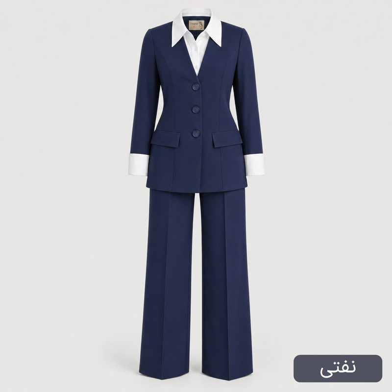 کت و شلوار زنانه مدل نگارشید کد 2605