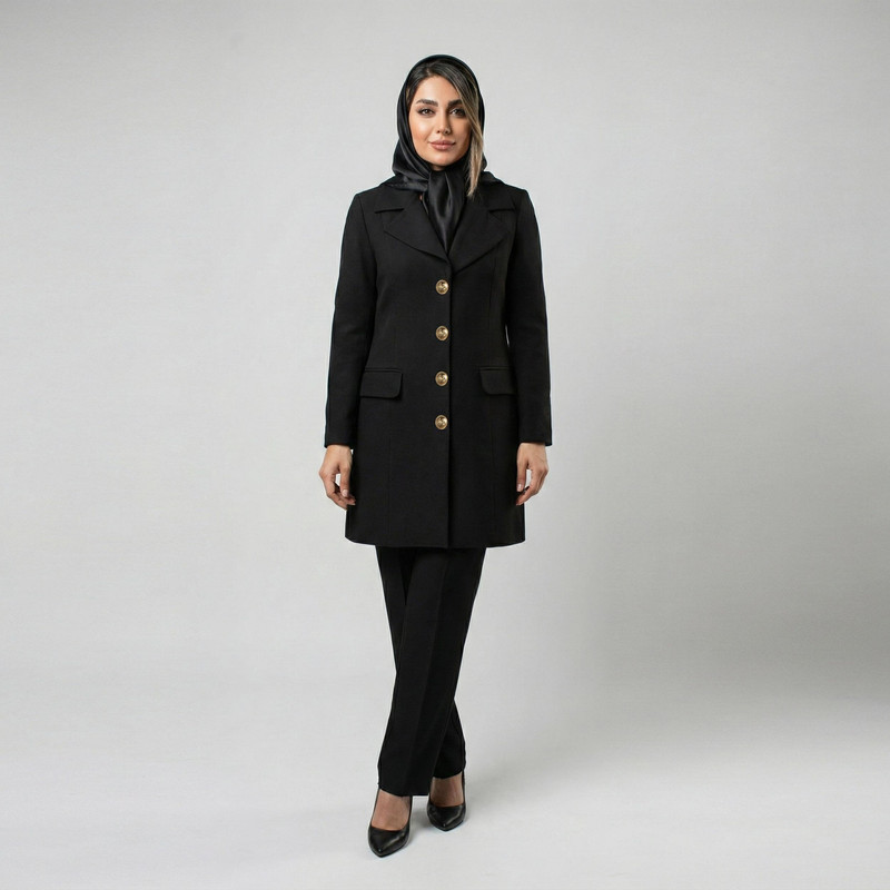 مانتو و شلوار زنانه مدل ابریشم کد 75001