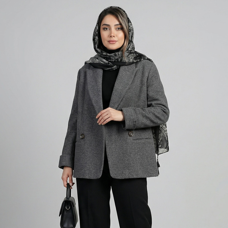 پالتو زنانه مدل برشید کد 2381