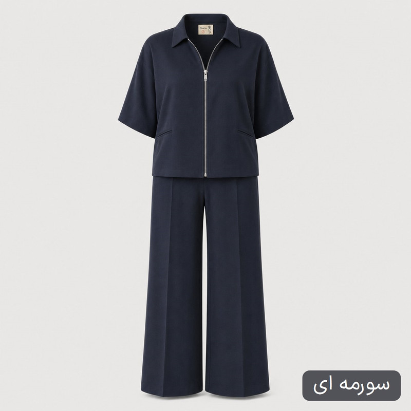 ست شومیز و شلوار زنانه مدل آوانه کد 2698