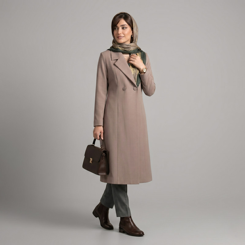 مانتو بلند زنانه مدل رویا کد 2556