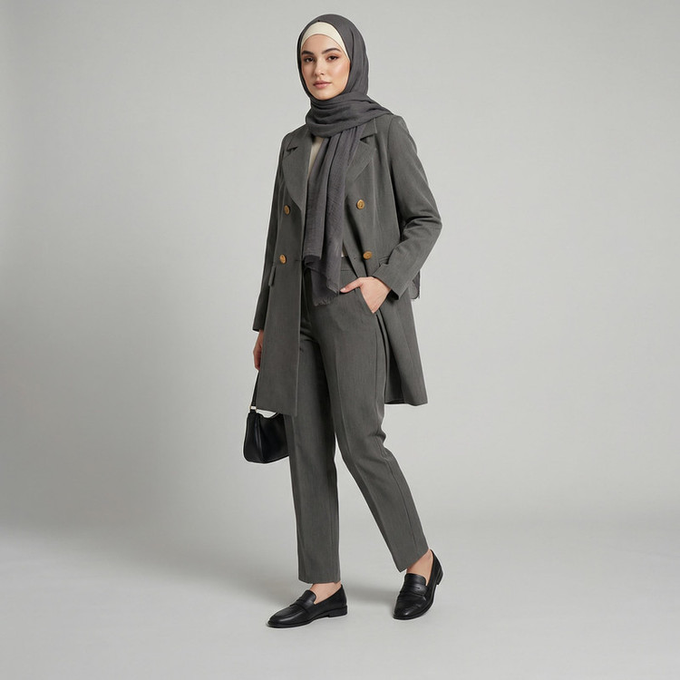 مانتو و شلوار زنانه مدل رویسا کد 108902