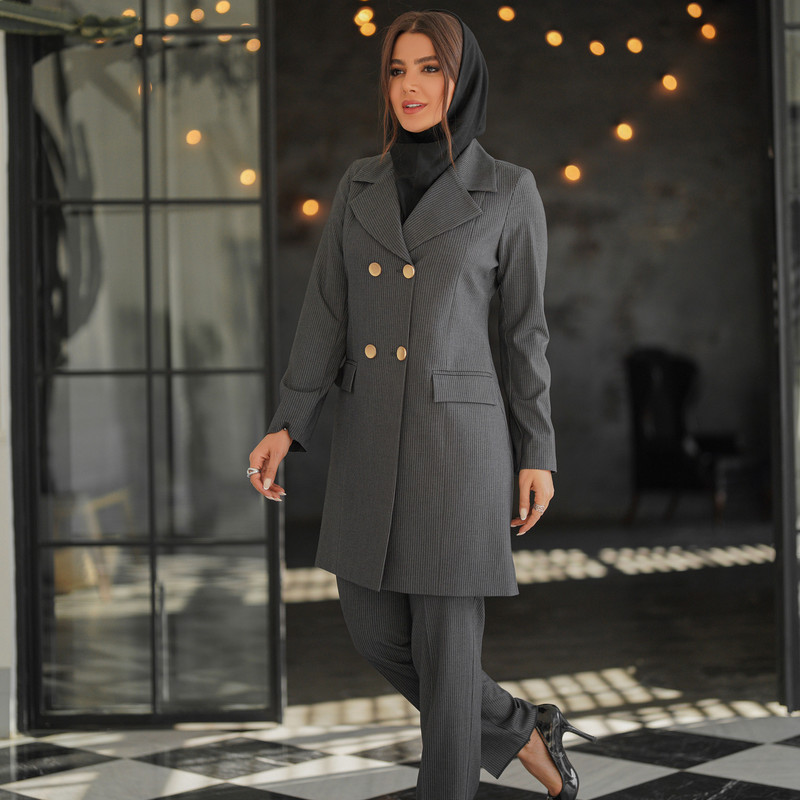 مانتو و شلوار زنانه مدل رویسا کد 108902