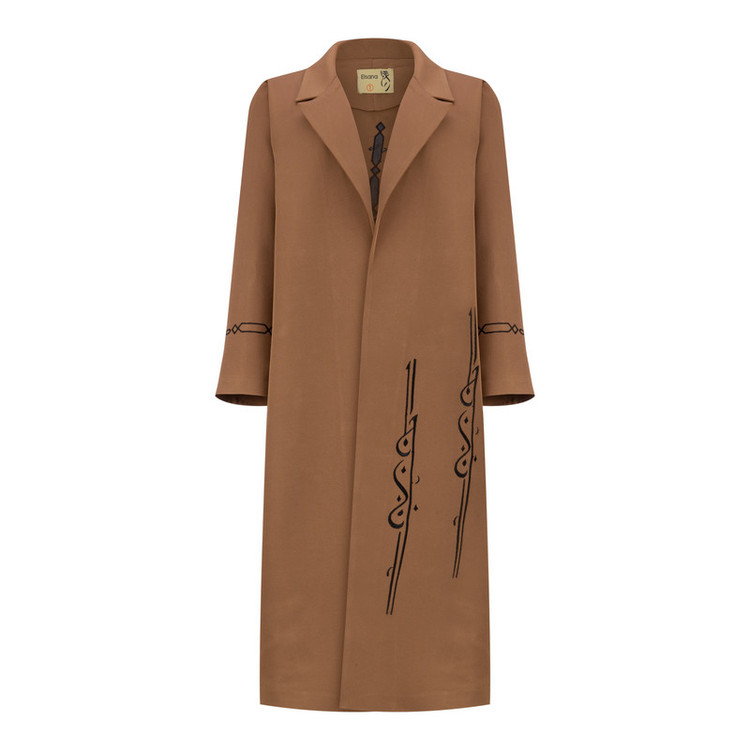 مانتو زیر زانو زنانه مدل دیما کد 2617